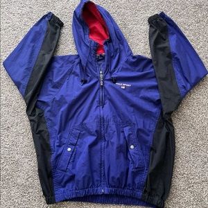 Vintage 90's Ralph Lauren Polo Sport Black Hooded jacket